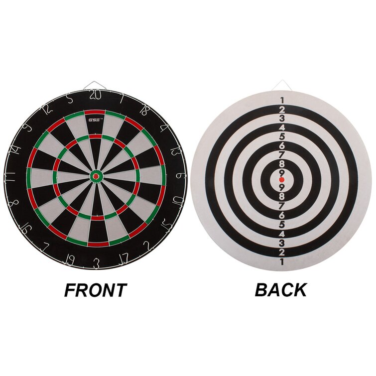 GSE Games & Sports Expert 18-Inch 2-in-1 Dartboard with Darts